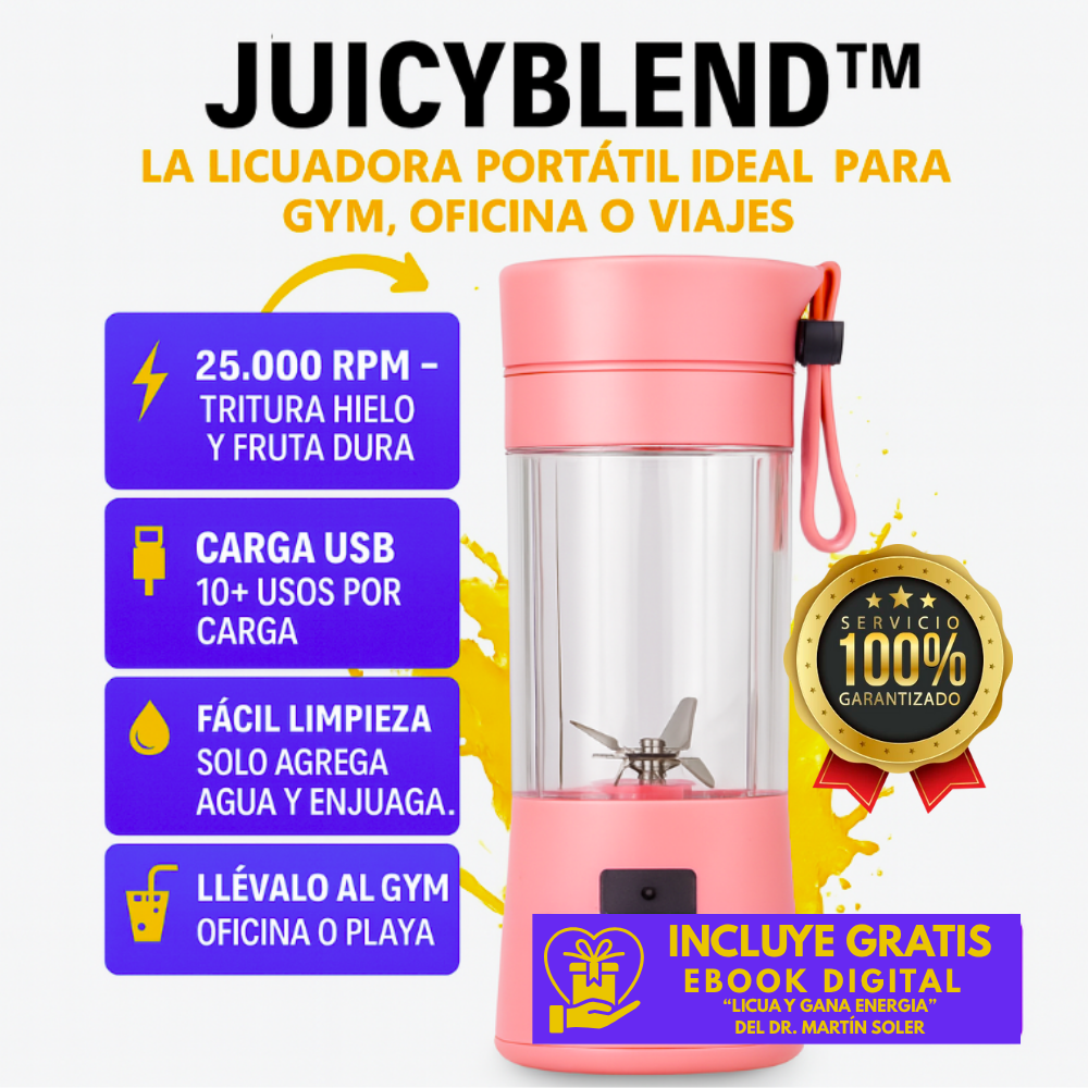 🥤 JuicyBlend™ – Batidos al instante donde estés