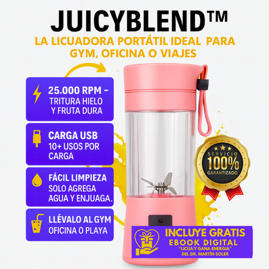 🥤 JuicyBlend™ – Batidos al instante donde estés